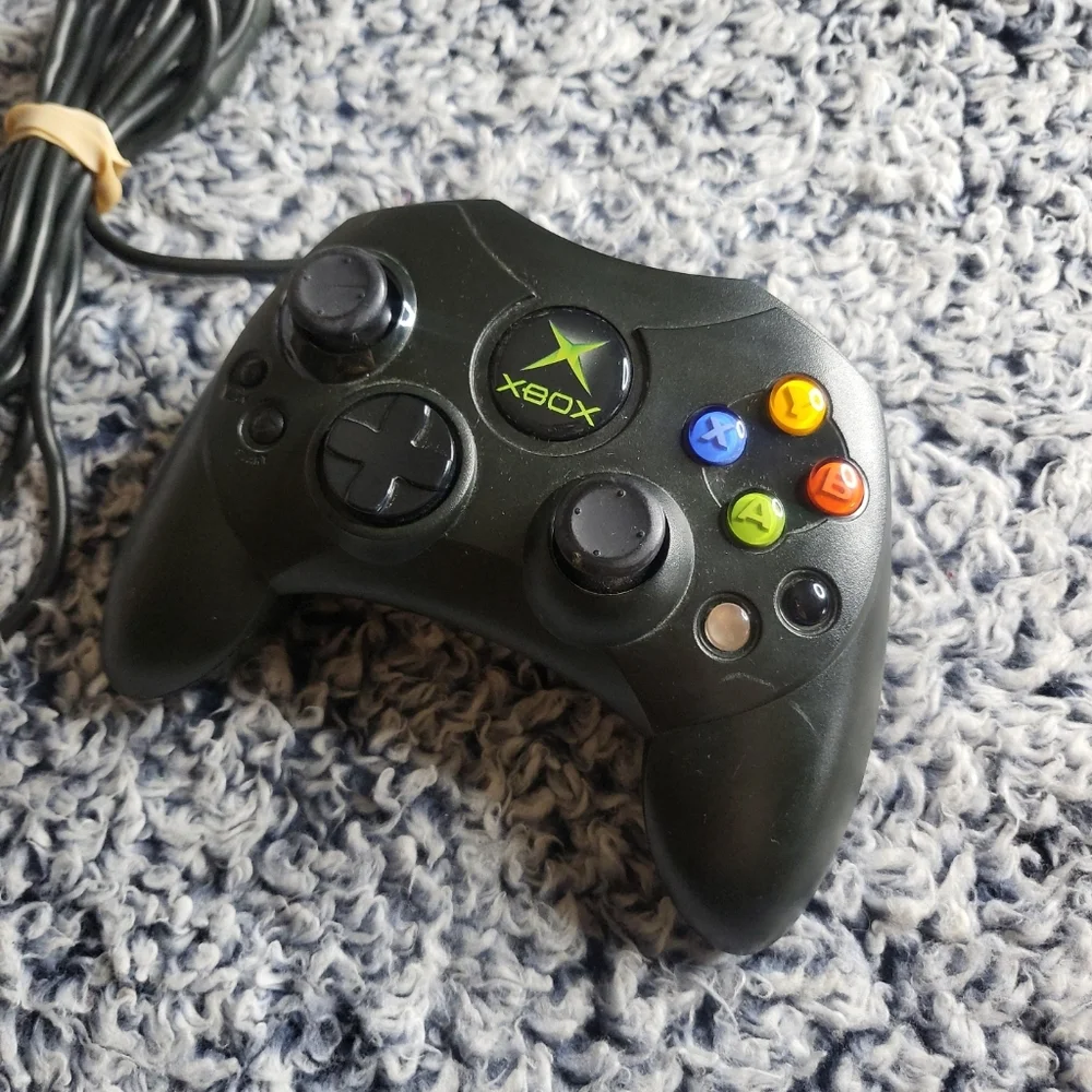 Microsoft X0869873 Xbox Game Controller S w/ Cord - Black